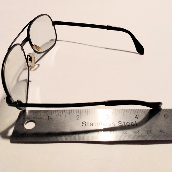 Polaris Vintage Aviator Style Black Men's Eyeglass Frame - Picture 8 of 12